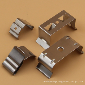Profession oem spring flat metal clip fasteners custom stainless steel c  u clips